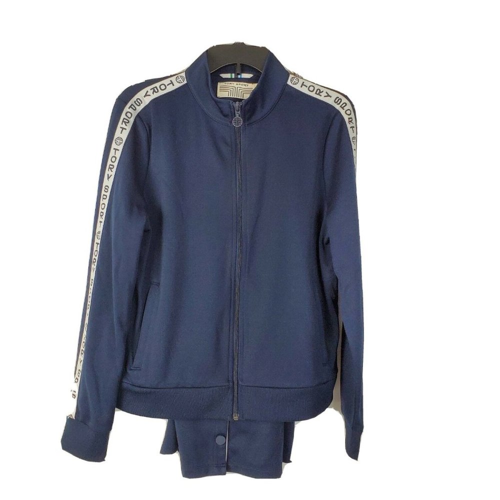 Tory Burch Sports Track Suit Blue Breakaway Pants - Picture 1 of 7